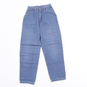 80s Streetwear Womens Size 9/10 Plaid Mom Jeans